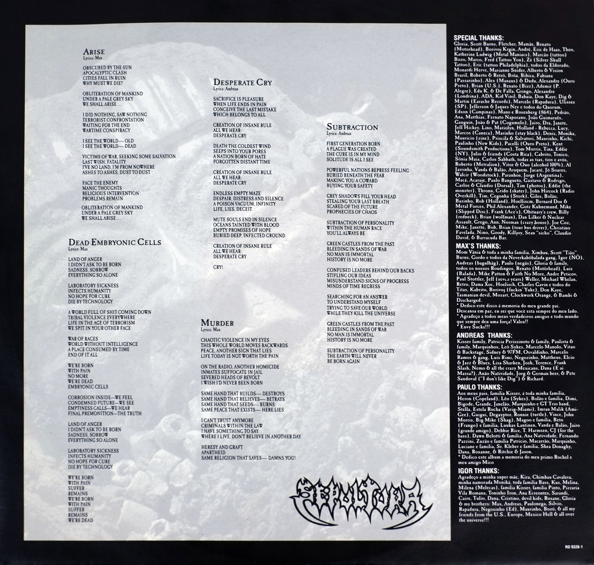 High Resolution Photo #13 SEPULTURA Arise RoadraceR https://vinyl-records.nl 